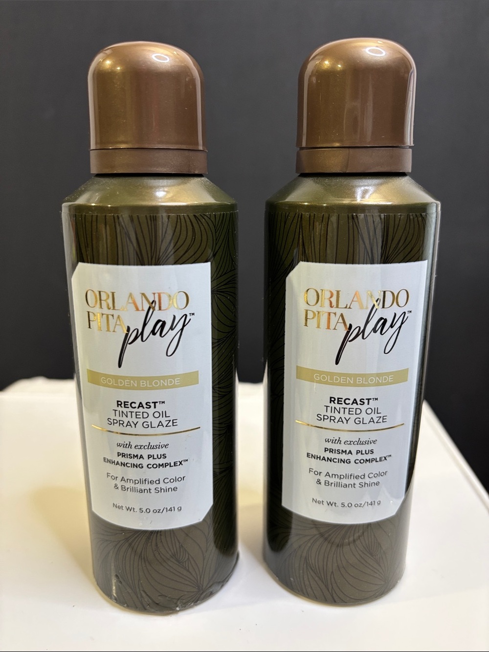 Recast Tinted Oil Spray Glaze – Golden Blonde-PAIR